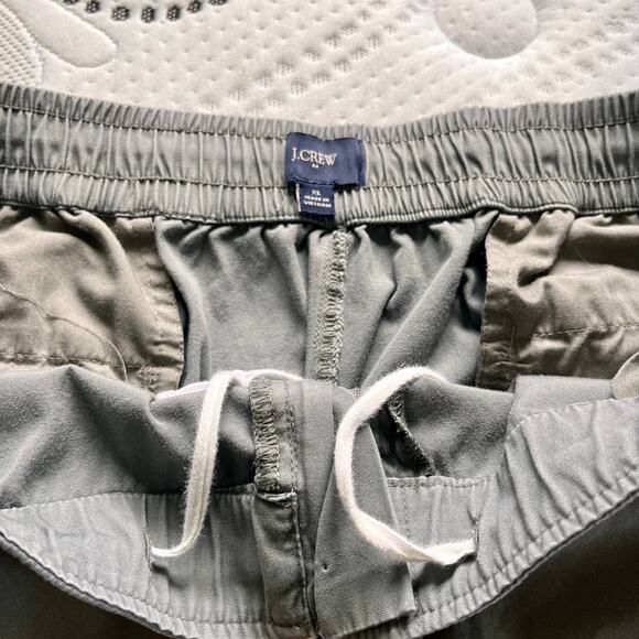 J. Crew Cuffs Pants Mens Size XL Gray Twill Drawstring Garment-Dyed Elastic - Picture 3 of 11